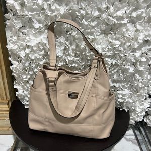 This is a new Rossetti Tan purse 10x16 with two handles.